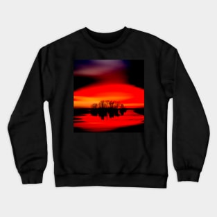 Red and Orange Sunset High Contrast Crewneck Sweatshirt